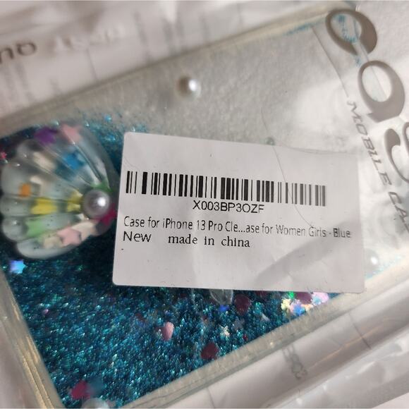 IPhone 13 Pro Case Jelly New Phone Cover Beach Seashells Blue 26 Girls Women New - Picture 6 of 7